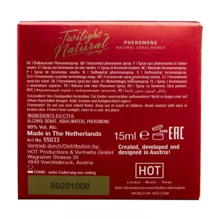 HOT - PH&Eacute;ROMONE TWILIGHT NATURELLE POUR FEMMES 15 ML