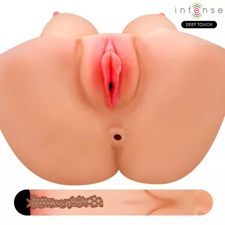 INTENSE DEEP TOUCH - VERO TORSE, ANUS ET VAGIN AVEC SUCCION, CHALEUR, VIBRATION ET EFFETS VOCAUX AVEC T&Eacute;L&Eacute;COMMANDE 5,5 KG