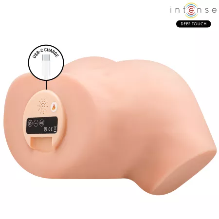 INTENSE DEEP TOUCH - MASTURBATEUR ANAL ET VAGINAL NICOLE AVEC EFFETS DE SUCCION, DE CHALEUR, DE VIBRATION ET VOCAUX, AVEC T&Eacute;L&Eacute;CO