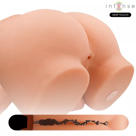 INTENSE DEEP TOUCH - TORSE RICHIE AVEC ANUS ET GODEMICHET R&Eacute;ALISTE AVEC T&Eacute;L&Eacute;COMMANDE DE POUSSE ET DE VIBRATION 4,7 KG