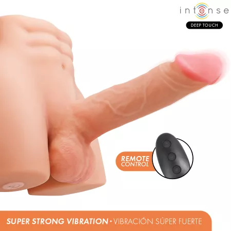 INTENSE DEEP TOUCH - TORSE RICHIE AVEC ANUS ET GODEMICHET R&Eacute;ALISTE AVEC T&Eacute;L&Eacute;COMMANDE DE POUSSE ET DE VIBRATION 4,7 KG