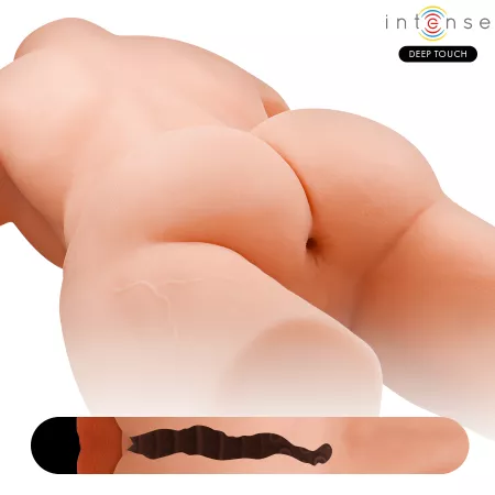INTENSE DEEP TOUCH - TORSE MARTY AVEC ANUS ET GODEMICHET R&Eacute;ALISTE AVEC POUSSE ET VIBRATION, T&Eacute;L&Eacute;COMMANDE, 6,2 KG