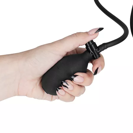 FETISH SUBMISSIVE BONDAGE - COLLIER D'&Eacute;TRANGLEMENT GONFLABLE AVEC CHA&Icirc;NE