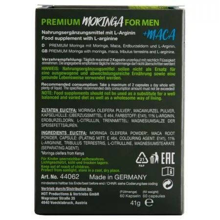 HOT - MORINGA BO&Icirc;TES POUR HOMMES 60 UNIT&Eacute;S