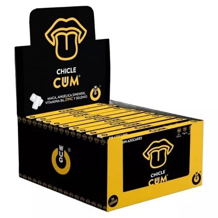 WUG SEX SENSE - AUGMENTATEUR DE CUM & REHAUSSEUR DE SAVEUR DE SPERME &Agrave; LA BANANE | PR&Eacute;SENTOIR 12 X 8 UNIT&Eacute;S