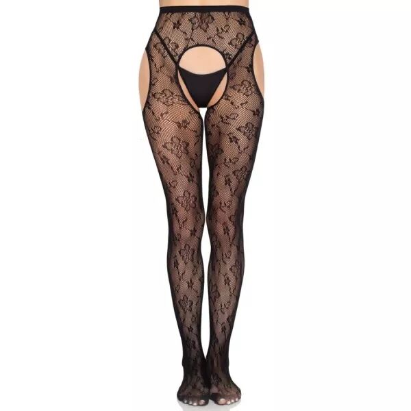 LEG AVENUE - 1967 COLLANTS R�SILLE BLOOM NOIRS - TAILLE UNIQUE
