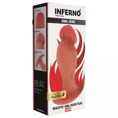 HIDDEN DESIRE - INFERNO PLUG ANAL R&Eacute;ALISTE 16 CM