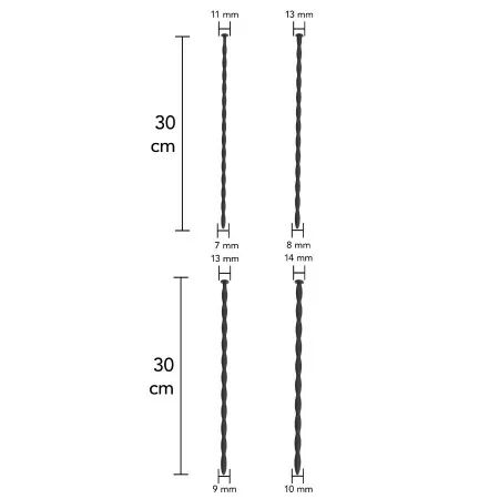 HIDDEN DESIRE - EXTREME ADVANCED SET DE DILATATEURS UR&Eacute;TRAUX 4 UNIT&Eacute;S