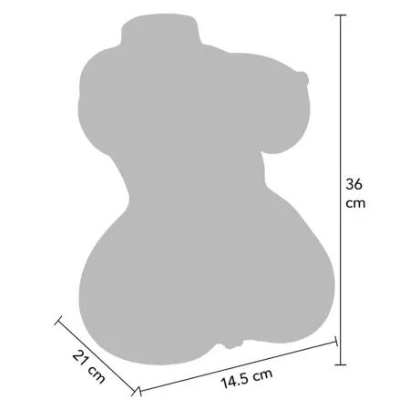 D&Eacute;SIR CACH&Eacute; - MASTURBATEUR VAGIN ET ANUS JUICY DOUBLE D 5 KG