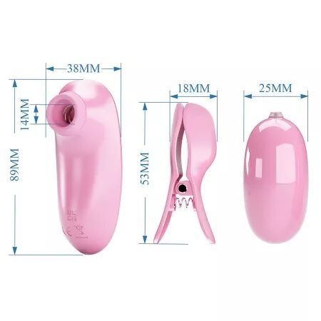 PRETTY LOVE - IMONIE ENSEMBLE MULTIFONCTIONNEL 3 EN 1 AVEC VENTOUSE, T&Eacute;TONS ET CLITORIS