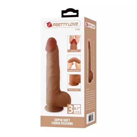 PRETTY LOVE - LISLE GODE R&Eacute;ALISTE AVEC VENTOUSE 20,6 CM -&Oslash;- 4,2 CM