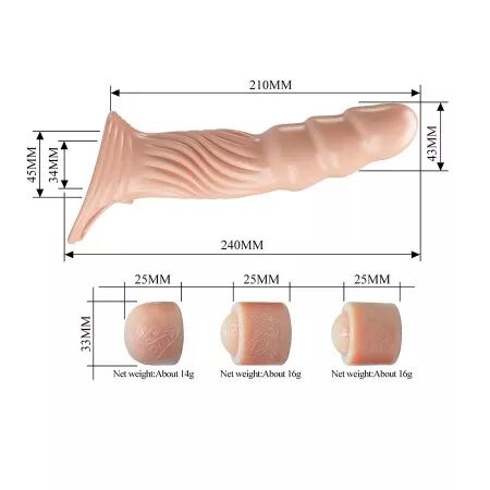 PRETTY LOVE - GAINE P&Eacute;NIENNE TEXTUR&Eacute;E AVEC EXTENSEURS