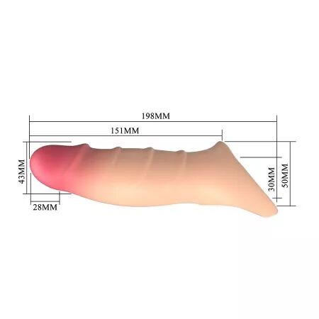 PRETTY LOVE - DARNELL REALISTIC EFFECT PENIS COVER