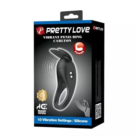 PRETTY LOVE - CARLTON ANNEAU P&Eacute;NIS AVEC STIMULATEUR CLITORIAL