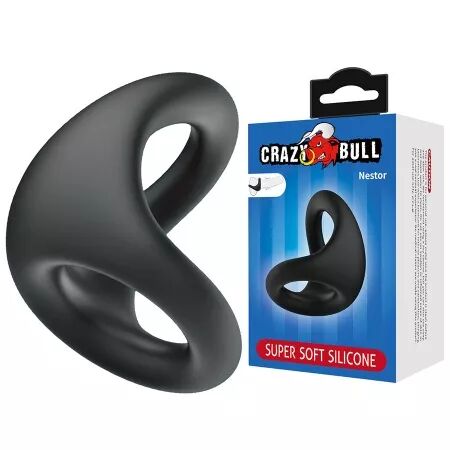 CRAZY BULL - NESTOR ANNEAU ERGONOMIQUE POUR P&Eacute;NIS ET TESTICULES