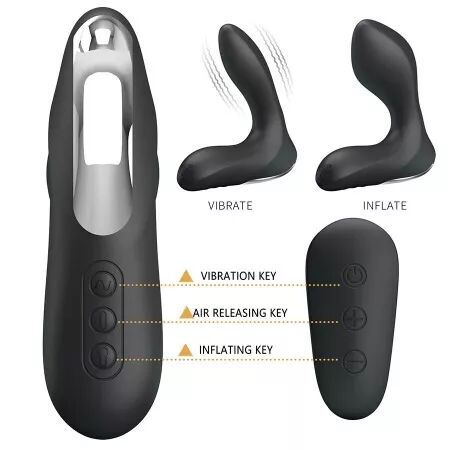MR PLAY - MASSEUR DE PROSTATE AVEC T&Eacute;L&Eacute;COMMANDE &Agrave; VIBRATIONS
