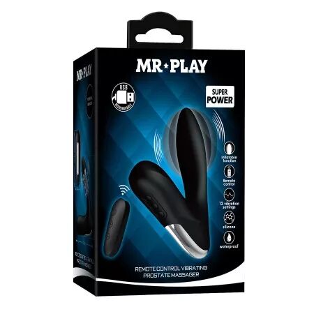 MR PLAY - MASSEUR DE PROSTATE AVEC T&Eacute;L&Eacute;COMMANDE &Agrave; VIBRATIONS