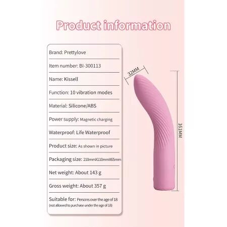 PRETTY LOVE - KISELL VIBRATEUR ROSE POINT G