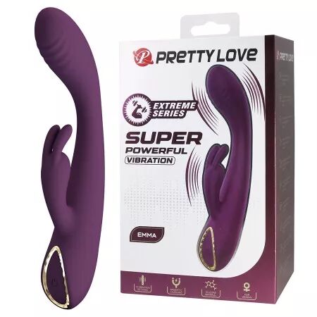 PRETTY LOVE - EMMA VIBRATEUR VIOLET RABBIT AVEC STIMULATEUR