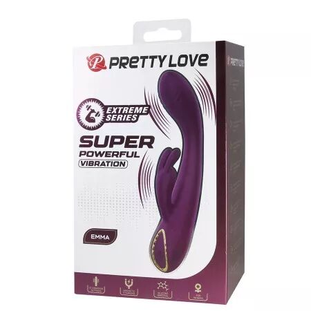 PRETTY LOVE - EMMA VIBRATEUR VIOLET RABBIT AVEC STIMULATEUR