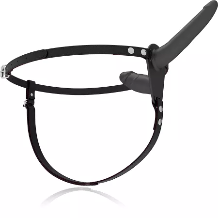 FETISH SUBMISSIVE DOUBLE PENETRIX STRAP-ON BLACK UP