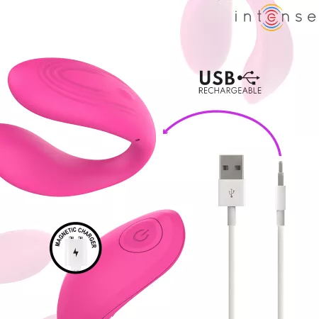 INTENSE - NORA STIMULATEUR &Agrave; PINCE VIBRANTE ROSE