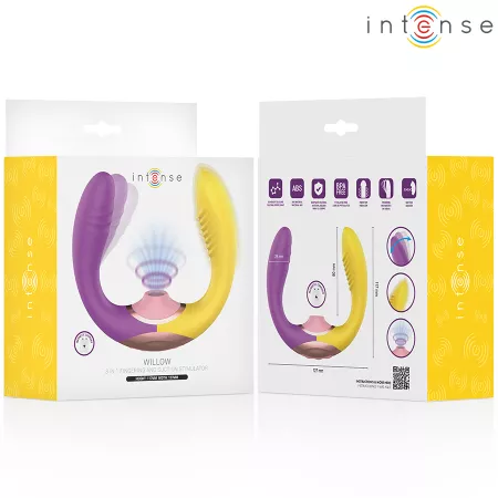 INTENSE - WILLOW STIMULATEUR &Agrave; SUCCION ET VIBRATION 3 EN 1