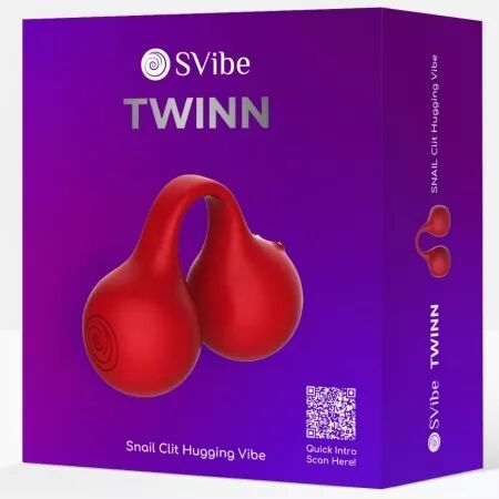 SNAIL VIBE - TWINN VIBRATEUR &Agrave; DOIGTS CERISE