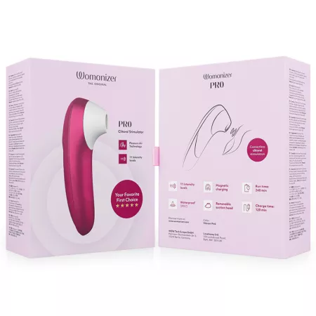 WOMANIZER - STIMULATEUR CLITORIAL VIBRANT PRO ROSE