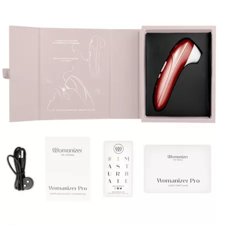 WOMANIZER - STIMULATEUR CLITORIAL VIBRANT PRO BORDEAUX