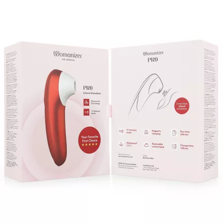 WOMANIZER - STIMULATEUR CLITORIAL VIBRANT PRO BORDEAUX