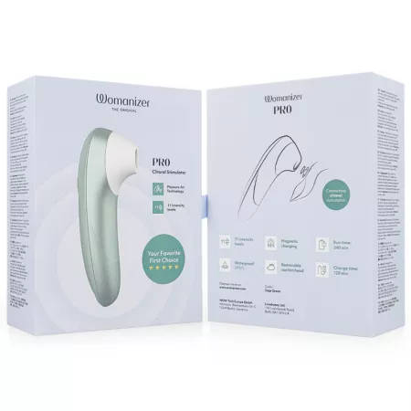 WOMANIZER - STIMULATEUR CLITORIAL PRO VIBRANT VERT SAUGE