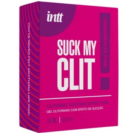 INTT -  SUCK MY CLIT GEL EFFET SUCCION FRAISE SAUVAGE 15 ML