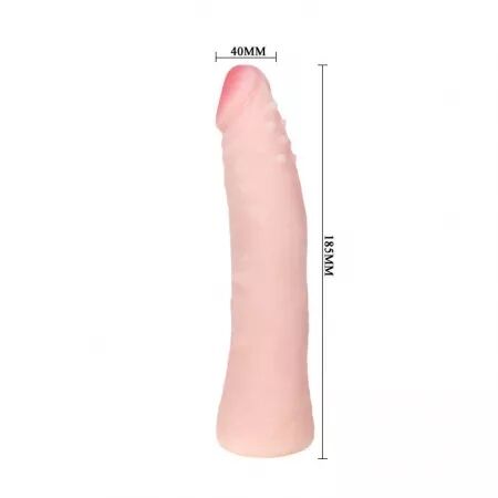 BAILE - GODE EN SILICONE R&Eacute;ALISTE AU TOUCHER DE LA PEAU 19 CM COULEUR AL&Eacute;ATOIRE DE LA BO&Icirc;TE