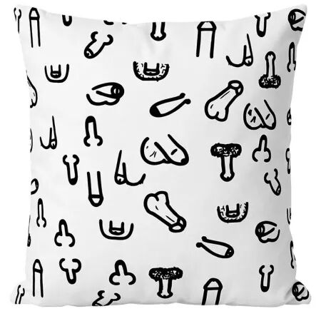 DIABLO PICANTE - COUSSIN P&Eacute;NIS BLANC 30 X 30
