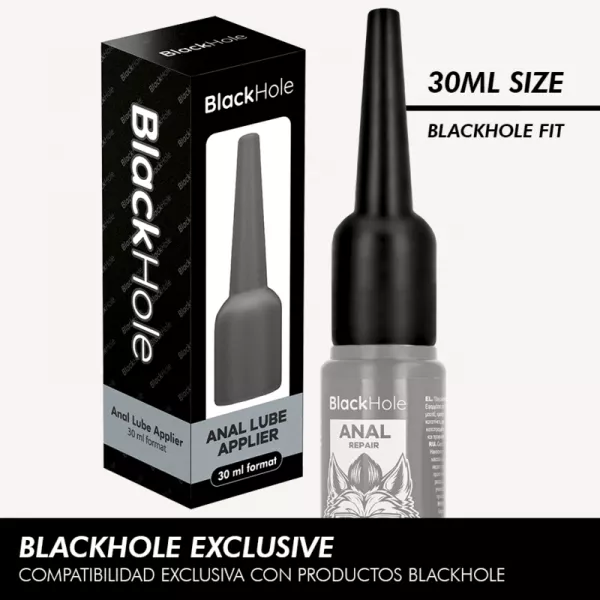 BLACK HOLE - APPLICATEUR DE LUBRIFIANT ANAL TAILLE S 30 ML