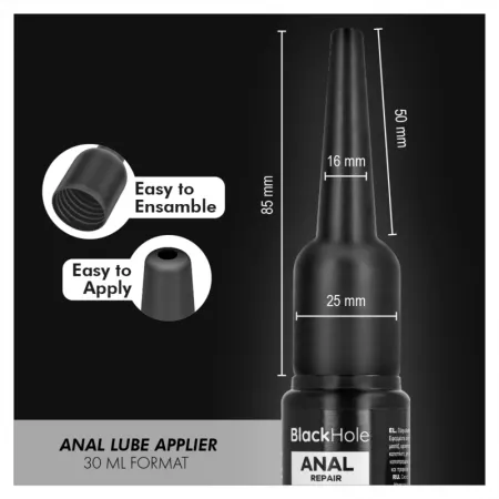BLACK HOLE - APPLICATEUR DE LUBRIFIANT ANAL TAILLE S 30 ML