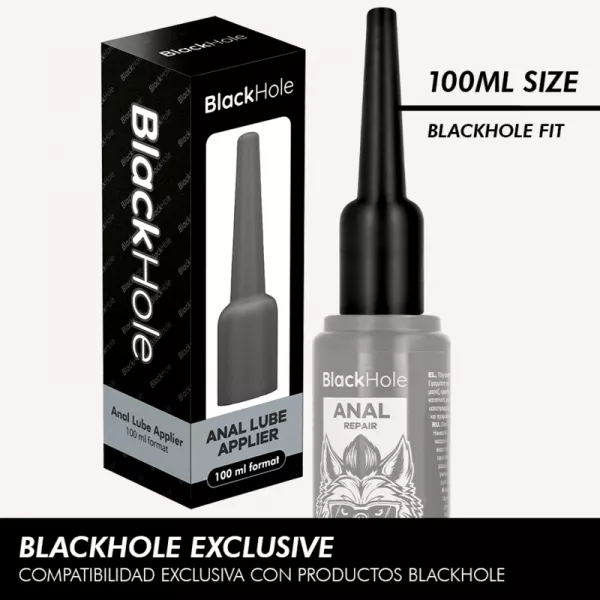 BLACK HOLE - APPLICATEUR DE LUBRIFIANT ANAL TAILLE L 100 ML