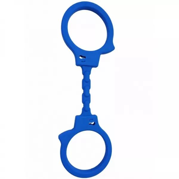 DIABLO PICANTE - MENOTTES EN SILICONE BLEUES