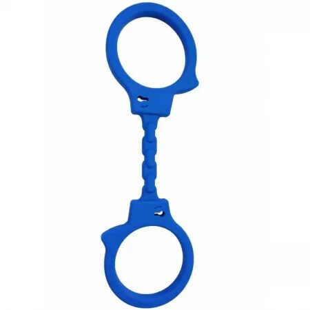 DIABLO PICANTE - MENOTTES EN SILICONE BLEUES