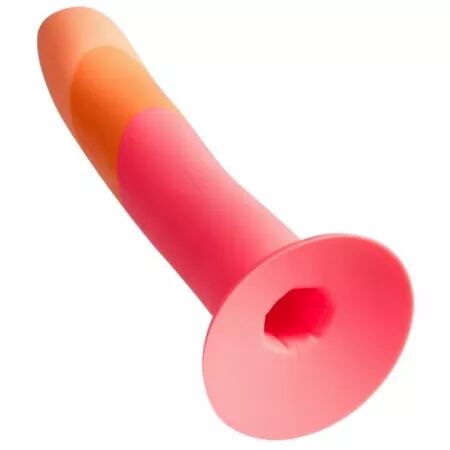 ROMP - DIZI GODEMICHET EN SILICONE AVEC VENTOUSE TRICOL&Eacute; 18 CM