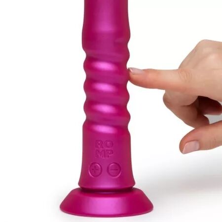 ROMP - JIGGLE VIBRATEUR &Agrave; VENTOUSE ROSE, AVEC MOUVEMENTS DE HAUT EN BAS