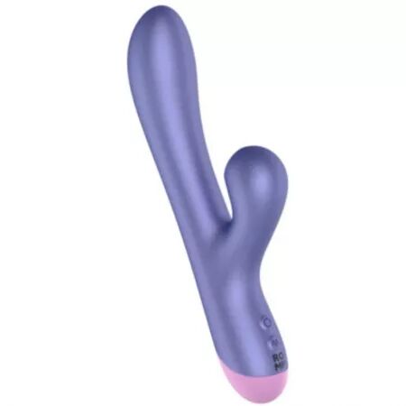 ROMP - PULSE VIBRATEUR DOUBLE POINT G RABBIT BLEU &Eacute;LECTRIQUE