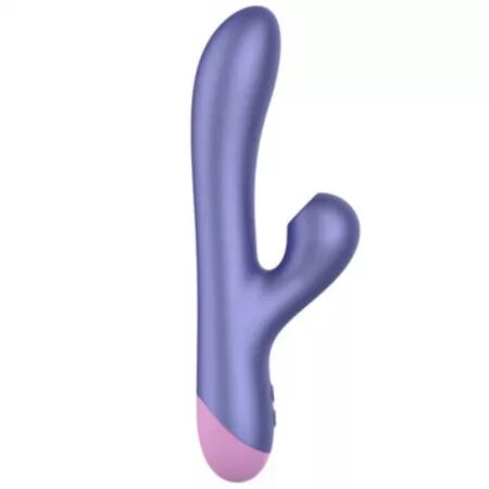 ROMP - PULSE VIBRATEUR DOUBLE POINT G RABBIT BLEU &Eacute;LECTRIQUE