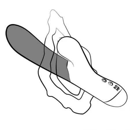 ROMP - PULSE VIBRATEUR DOUBLE POINT G RABBIT BLEU &Eacute;LECTRIQUE