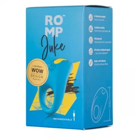 ROMP - JUKE ANNEAU P&Eacute;NIS EN SILICONE AVEC VIBRATEUR DE STIMULATION CLITORIALE
