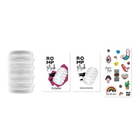 ROMP - MOSH MASTURBATEUR M&Acirc;LE TRANSPARENT AVEC GAINE R&Eacute;VERSIBLE DE 6 CM