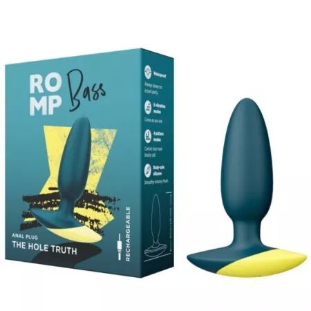ROMP - BASS VIBRATEUR ANAL &Agrave; PLUG BASSE 10 CM VERT