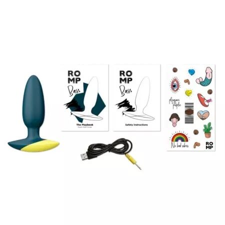 ROMP - BASS VIBRATEUR ANAL &Agrave; PLUG BASSE 10 CM VERT