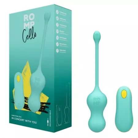 ROMP - CELLO VIBRANT MULTIFONCTION CELLO TURQUOISE AVEC T&Eacute;L&Eacute;COMMANDE